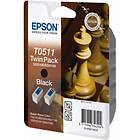 Epson T0511 (Svart) 2-pack