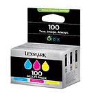 Lexmark 100 (Cyan/Magenta/Gul)