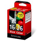 Lexmark 16 (Black) + 26 (3-Colour)
