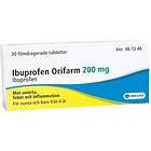 Ibuprofen Orifarm 200mg 30 Tabletter
