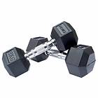 DKN Technology Rubber Hex Dumbbells 2x8kg