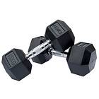 DKN Technology Rubber Hex Dumbbells 2x15kg