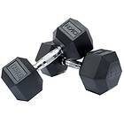 DKN Technology Rubber Hex Dumbbells 2x17.5kg