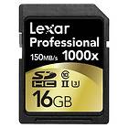 Lexar Professional SDHC Class 10 UHS-II U3 1000x 16GB