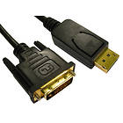 Cables Direct DVI-D Dual Link - DisplayPort 3m