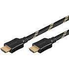 Goobay Cotton Sheath HDMI - HDMI High Speed with Ethernet 1m