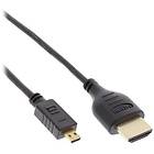 InLine Super Slim Premium 18Gbps HDMI - HDMI Micro High Speed with Ethernet 0.5m