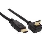 InLine Gold HDMI - HDMI High Speed with Ethernet (angled) 5m