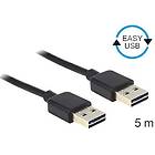 DeLock Easy-USB USB A - USB A 2.0 3m