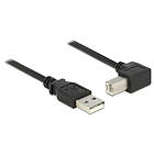 DeLock USB A - USB B (kulma) 2.0 2m