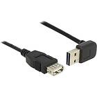 DeLock Easy-USB USB A (angled) - USB A M-F 2.0 1m