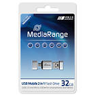 MediaRange USB Mobile 2in1 + OTG Adapter 32Go