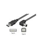 Goobay USB A - USB B (kulma) 2.0 3m