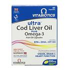 Vitabiotics Ultra Cod Liver Oil Plus Omega 3 60 Kapslar