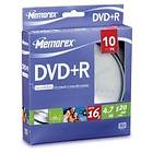 Memorex DVD+R 4.7GB 16x 10-pack Cakebox