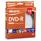 Memorex DVD-R 4.7GB 16x 10-pack Cakebox