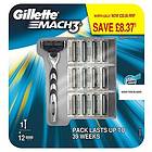 Gillette Mach3 (+ 12 Extra Blades)