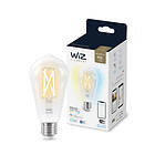 WiZ Smart Clear Filament Edison Bulb ST64 806lm 6500K 60W E27