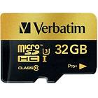 Verbatim Pro+ microSDHC Class 10 UHS-I U3 32GB