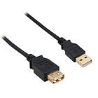 InLine Gold USB A - USB A M-F 2.0 0,5m