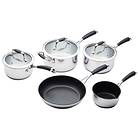 Kitchen Craft Master Class Deluxe Stainless Steel Pot Set 5 pcs