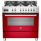 Bertazzoni Professional Series PRO90 6 MFE S RO T (Red)