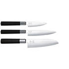 KAI Wasabi Black 67S-310 Knivsett 3 Kniver