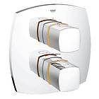 Grohe Grandera Dusjbatteri 19934IG0 (Krom/Gull)