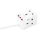 Masterplug Switch Extension 3-Way 2m