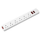 Masterplug Heavy Duty Trailing Socket 6-Way