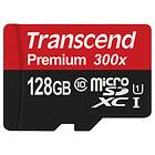 Transcend Premium microSDXC Class 10 UHS-I U1 300x 128GB