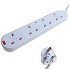 CONNEkT GEAR 4-Way Surge Protector 2m