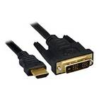 MicroConnect HDMI - DVI-D Single Link 10m