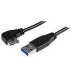 StarTech Slim USB A - USB Micro-B (kulma) 3.0 2m