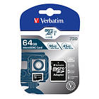 Verbatim Pro microSDXC Class 10 UHS-I U3 64GB