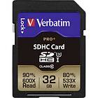 Verbatim Pro+ SDHC Class 10 UHS-I U3 32Go