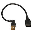 Tripp Lite Gold USB A (angled) - USB A M-F 2.0 0,25m