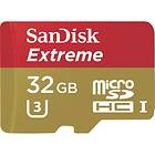 SanDisk Extreme microSDHC Class 10 UHS-I U3 90/40MB/s 32GB