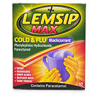 Lemsip Max Cold & Flu Blackcurrant Pulver 10pcs