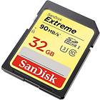 SanDisk Extreme SDHC Class 10 UHS-I U3 90/40MB/s 32GB