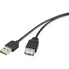 Renkforce Reversible USB A - USB A M-F 2.0 1,8m