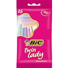 BIC Twin Lady Sensitive Disposable Pack de 15