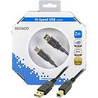 Deltaco Gold USB A - USB B 2.0 2m