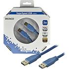 Deltaco Gold USB A - USB A 3.0 3m