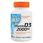 Doctor's Best Best Vitamin D3 2000IU 180 Kapsler