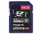 Integral UltimaPro SDXC Class 10 UHS-I U1 80MB/s 64GB