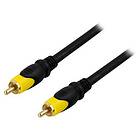 Deltaco Double shielded Video 1RCA - 1RCA 10m