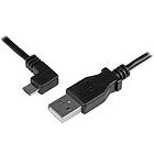 StarTech 30/24 AWG USB A - USB Micro-B (angled) 2.0 1m