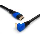 KabelDirekt TOP Series HDMI - HDMI High Speed with Ethernet (angled) 90° 0,5m
