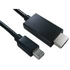 Cables Direct HDMI - DisplayPort Mini 2m